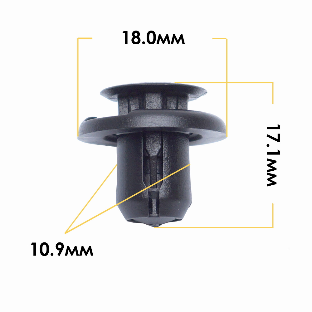 Клипса крепежная  "Masuma"  338-KJ, аналогА998