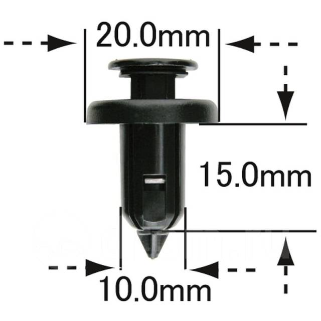 Клипса крепежная AS-955