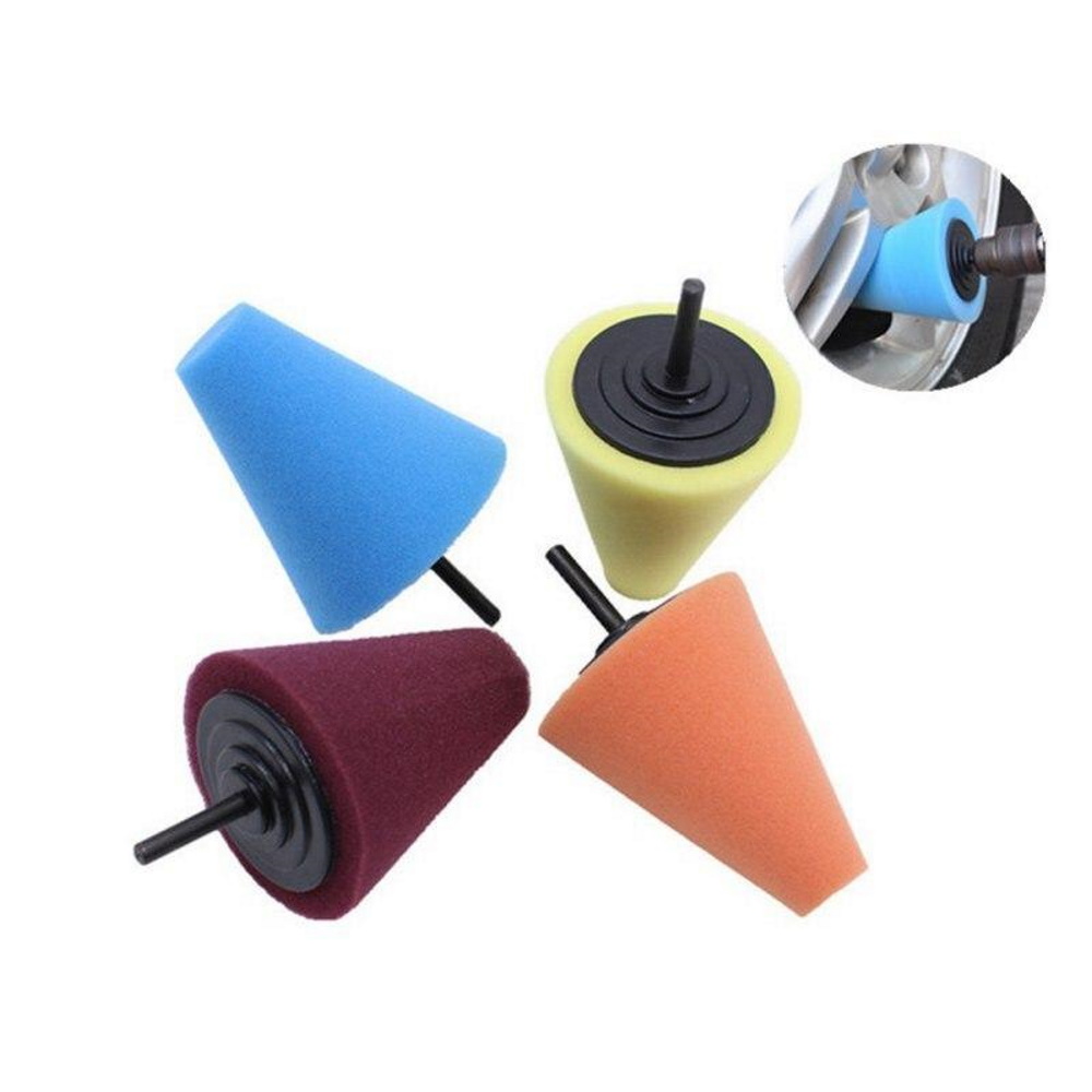 Полировальный конус для дрели МЯГКИЙ, красный