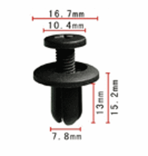 Клипса крепежная AS-1453