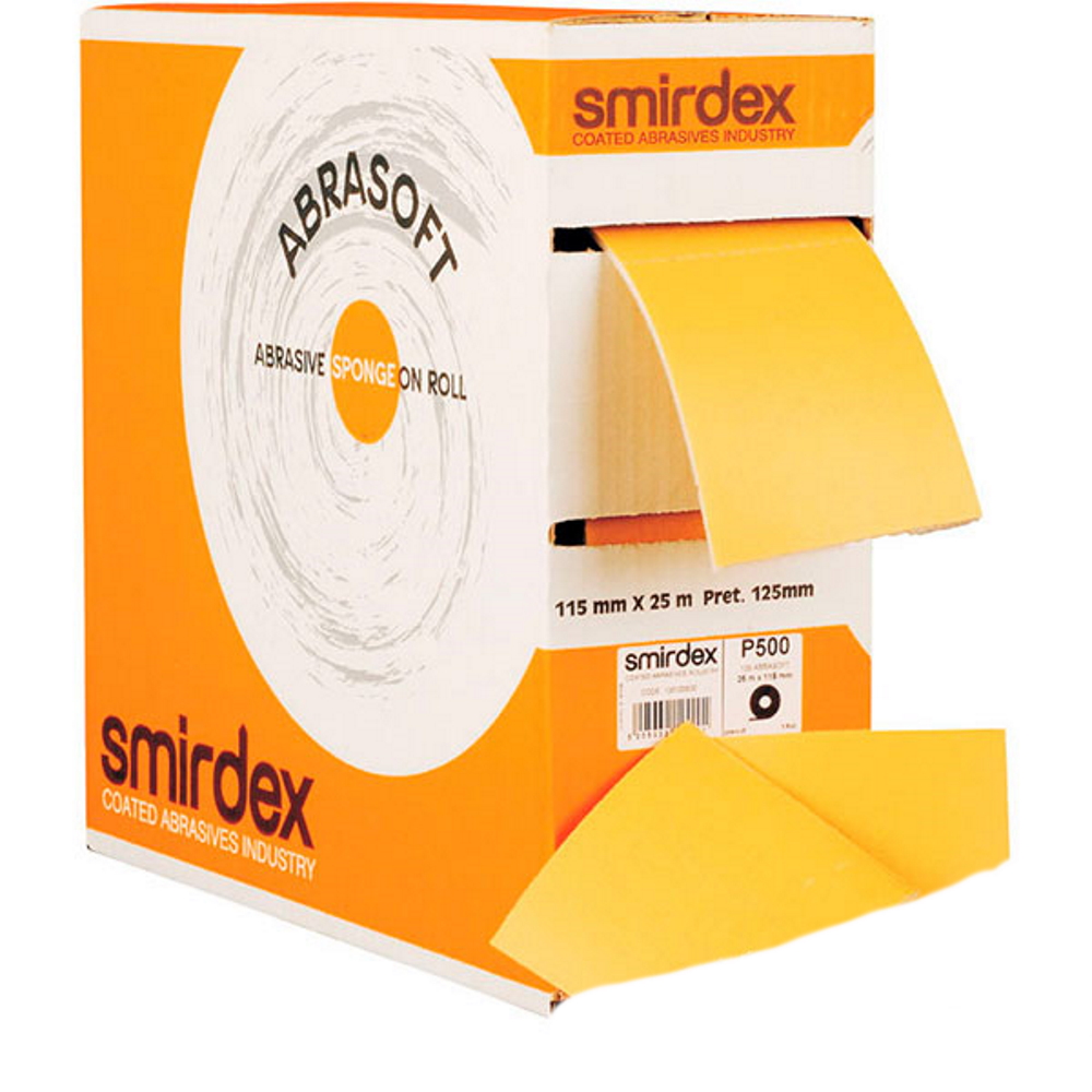 Абразивная бумага на поролоновой основе Р600 SMIRDEX 135 Abrasoft, из рулона 115*125мм