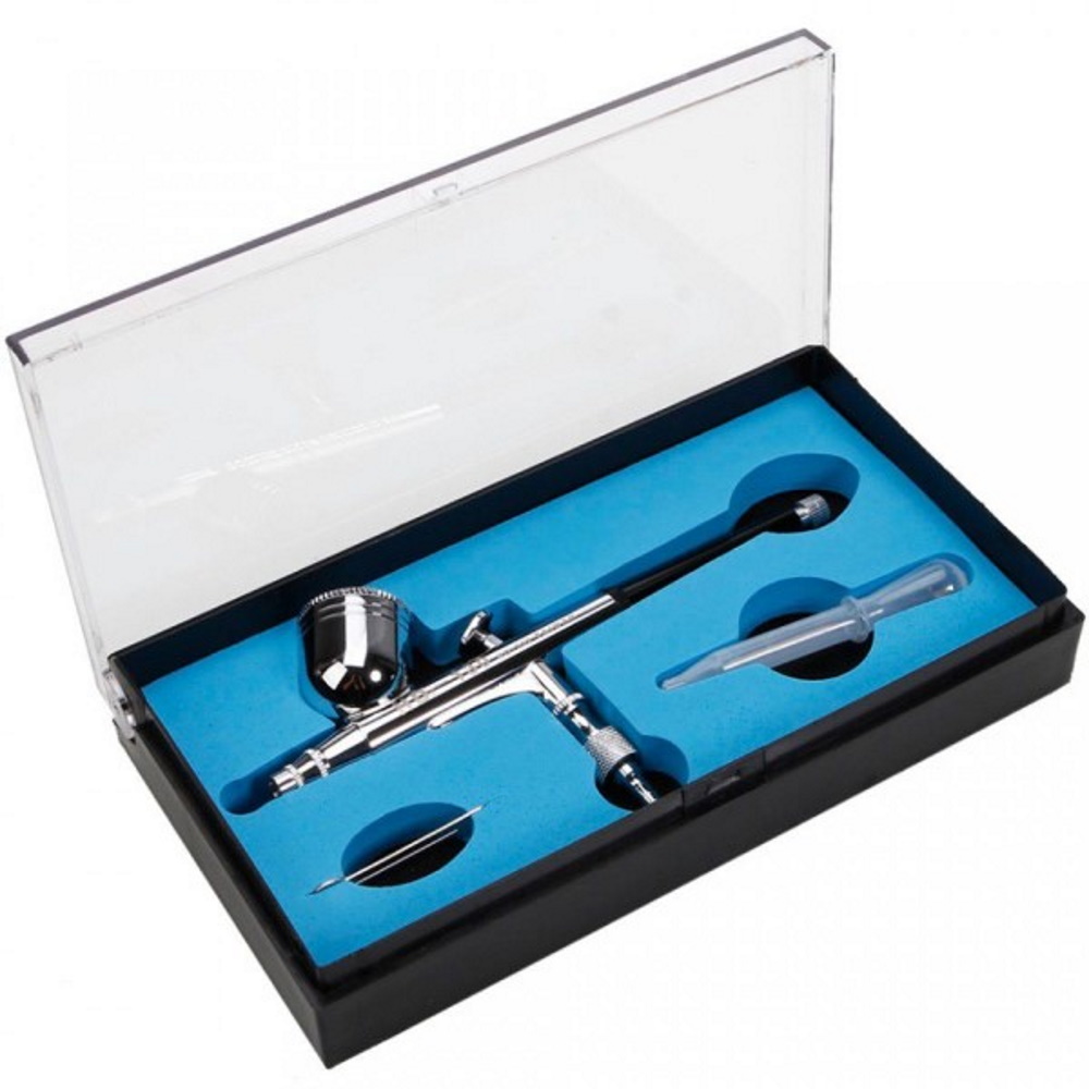 Аэрограф ABS-130, сопло 0,3мм, верхний бачок 7мл, давл. 1-3 атм.