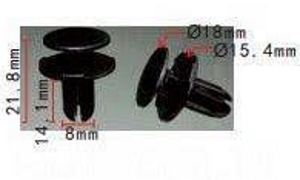Клипса крепежная AS-1729