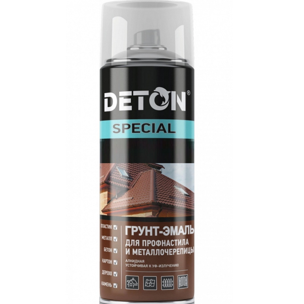 6002 Зелёный лист  грунт-эмаль  алкид  "DETON SPECIAL"  520 мл.      