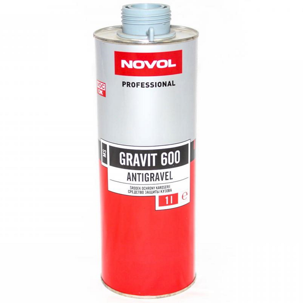 Антигравий NOVOL  GRAVIT 600  1 кг серое антикор. покр. MS окрашиваемое. 12шт./кор.