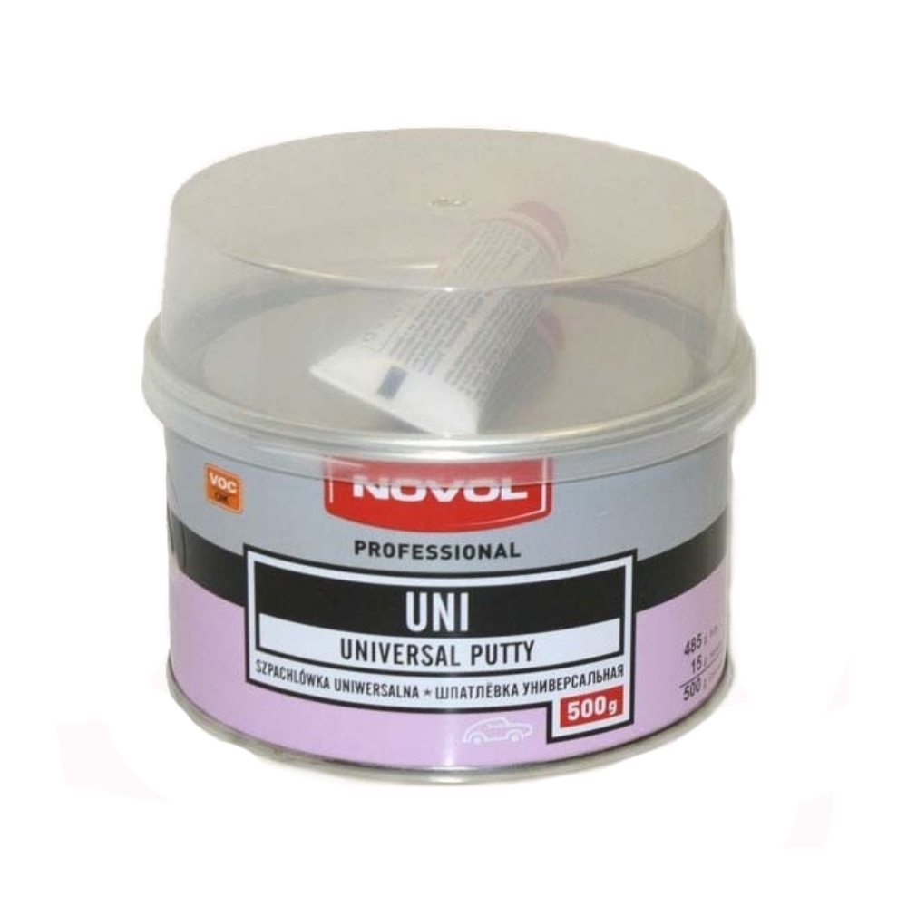 Шпатлёвка  NOVOL   UNI  универсальная,  0.5 кг. 18шт./кор.