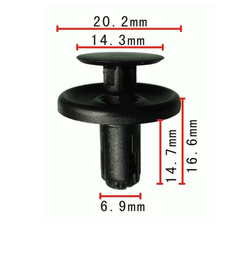 Клипса крепежная AS-1525