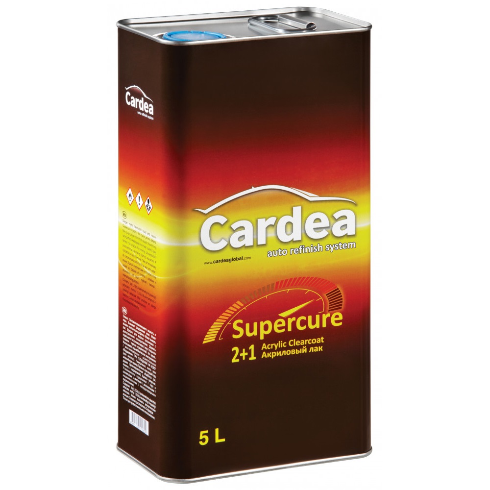 Лак быстросохнущий Cardea 2+1 Clearcoat - Supercure 5L