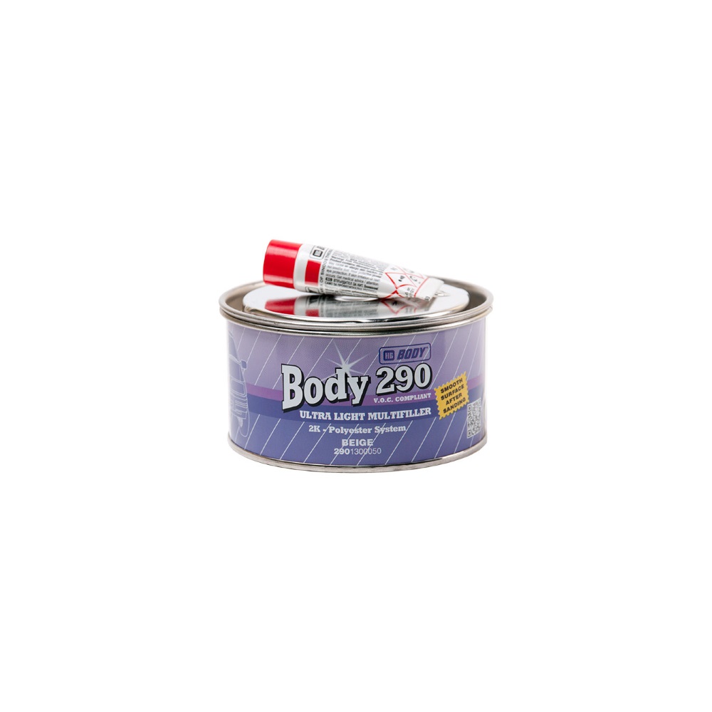 Шпатлевка  BODY 290 Ultra Light  сверхоблегч. 0.2 л. 24шт./кор.