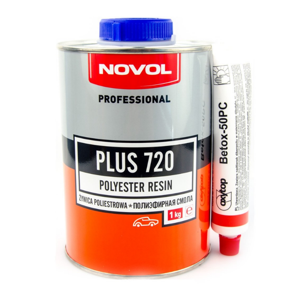 Полиэфирная смола NOVOL PLUS 720 с отвердителем 1л.