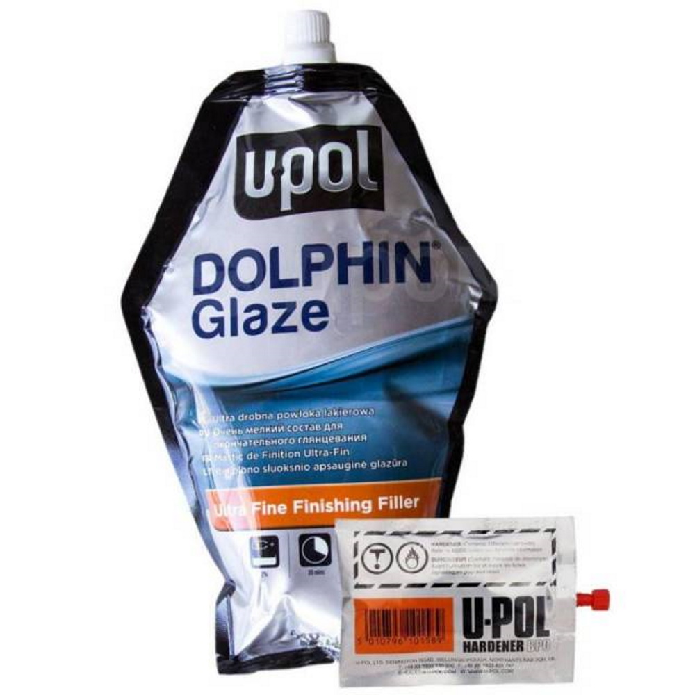 Шпатлевка U-POL Dolphin Glaze стекловол., жидкая, самовыравнивающая, 440мл.