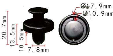 Клипса крепежная AS-1713
