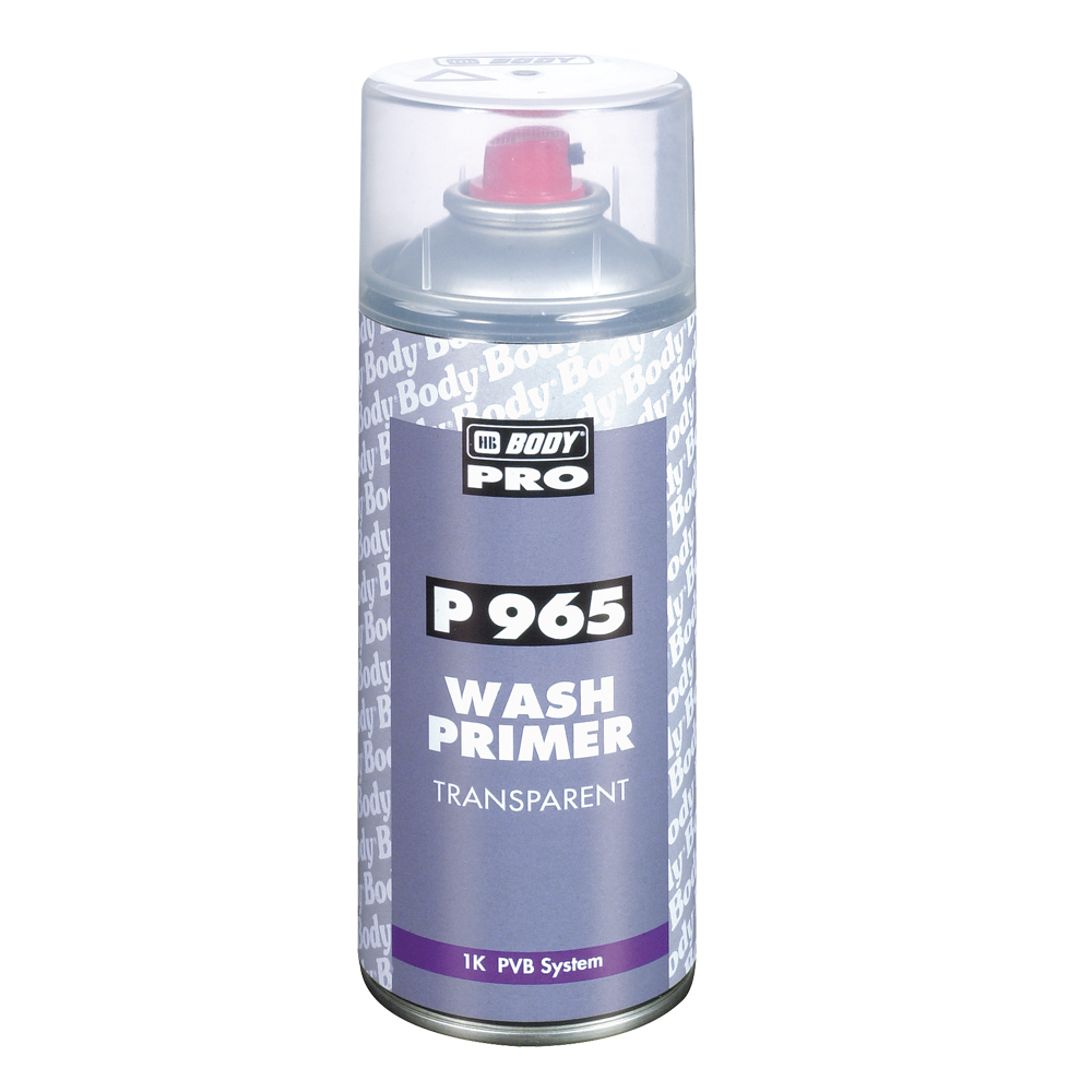 Аэрозольный грунт  BODY 965  Wash Primer 1К прозрачный 0.4 л. 6шт./кор.